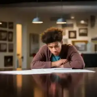 Student thinking, feeling lost